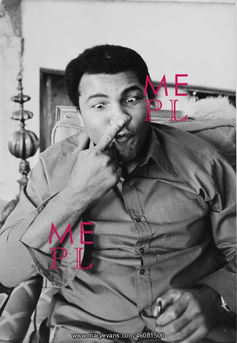 : Grimace of American boxer Muhammad Ali (Cassius : Grimace of American boxer Muhammad Ali (Cassius