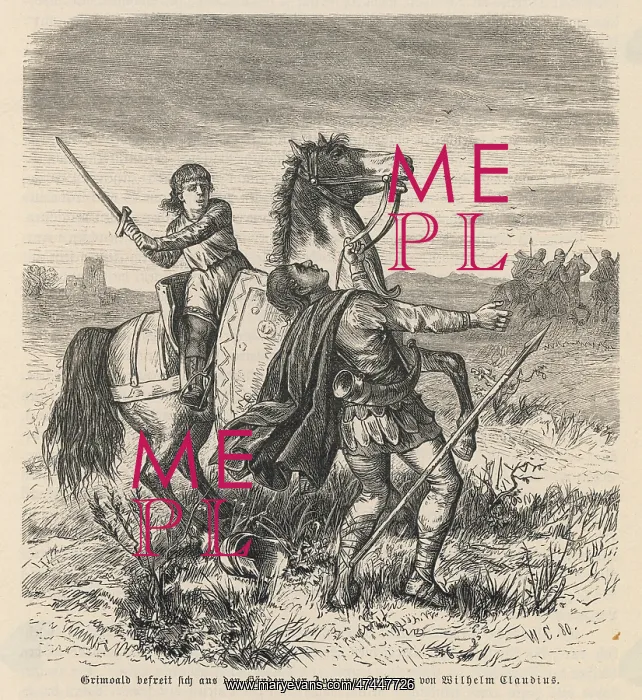 : GRIMOALD. Grimoald (French = Grimaud) defends himself : GRIMOALD. Grimoald (French = Grimaud) defends himself