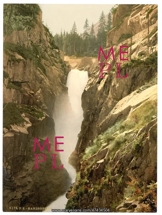 : Grimselstrasse, Handegg Falls, II, Bernese Oberland, Switzer : Grimselstrasse, Handegg Falls, II, Bernese Oberland, Switzer