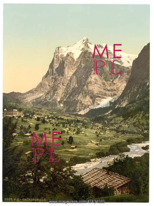 : Grindelwald, general view, Bernese Oberland, Switzerland : Grindelwald, general view, Bernese Oberland, Switzerland