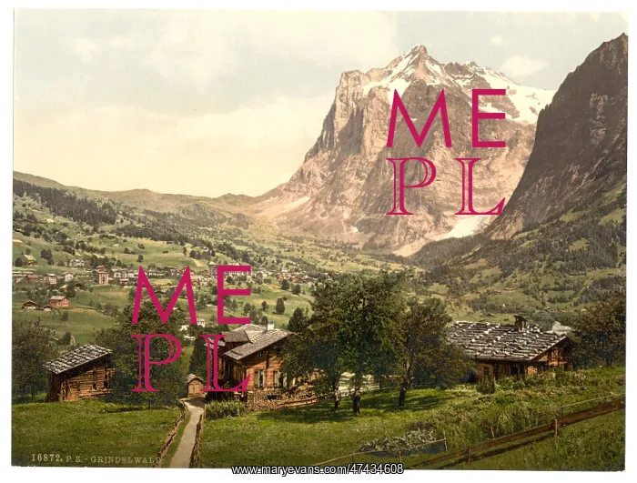 : Grindelwald, general view, Bernese Oberland, Switzerland : Grindelwald, general view, Bernese Oberland, Switzerland