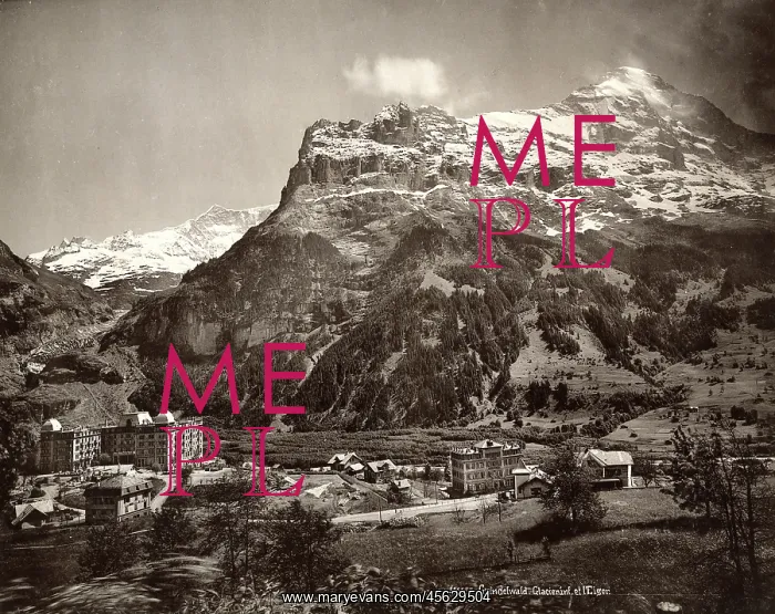 : Grindelwald Glacier and the Eiger - Swiss Alps : Grindelwald Glacier and the Eiger - Swiss Alps