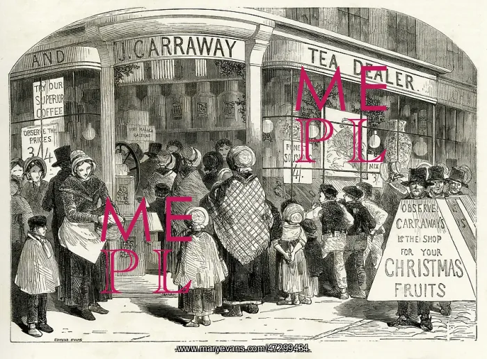 : Grocery at Christmas 1950 : Grocery at Christmas 1950