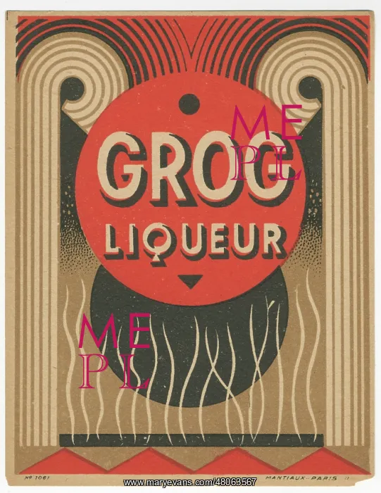  : Grog Liquer label