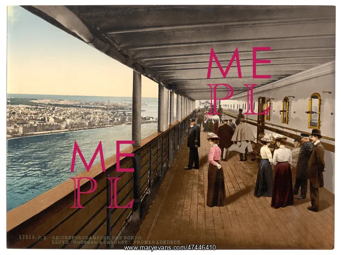 : Grosser Kurfurst, Promenade Deck, North German Lloyd, Royal : Grosser Kurfurst, Promenade Deck, North German Lloyd, Royal