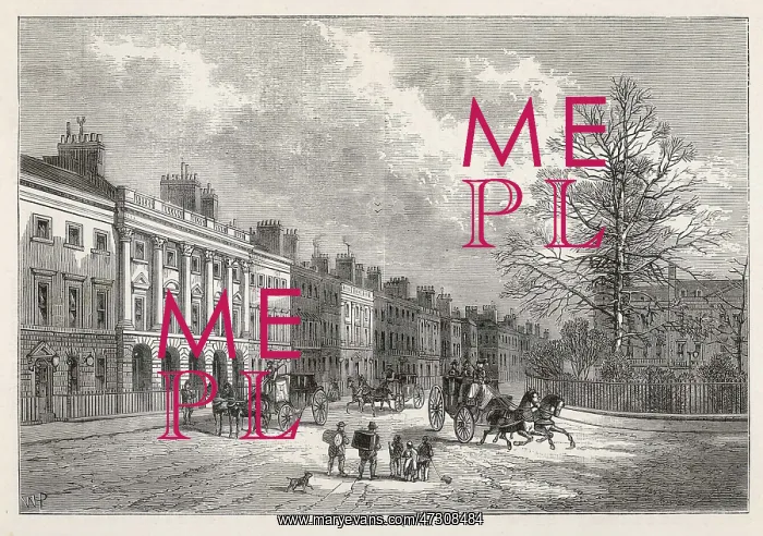: GROSVENOR SQUARE 1850S : GROSVENOR SQUARE 1850S