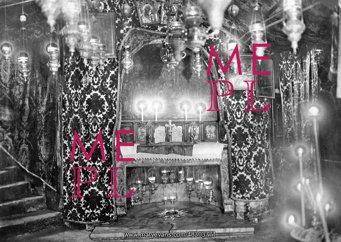 : Grotto of the Nativity in Bethlehem, 1929 : Grotto of the Nativity in Bethlehem, 1929