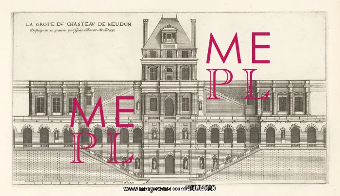 : The Grotto and Staircase of Chateau Meudon : The Grotto and Staircase of Chateau Meudon