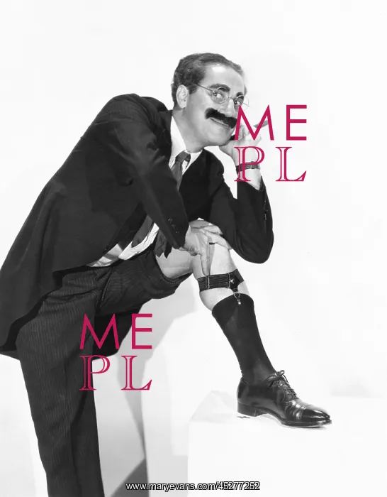 : Groucho Marx strikes an alluring pose