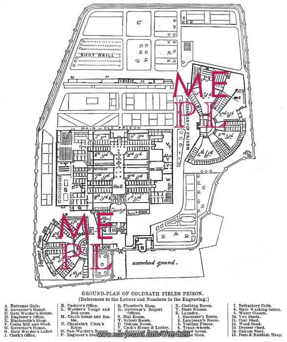  : Ground plan of Coldbath Fields Prison