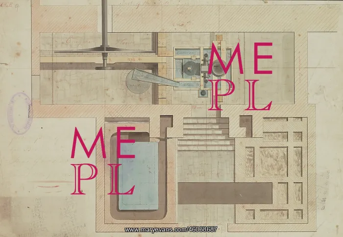  : Ground plan of the engine, boilers