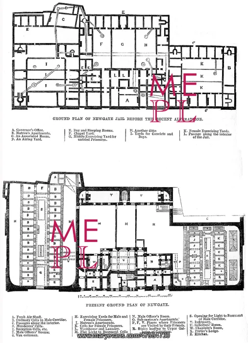  : Ground plan of Newgate Prison