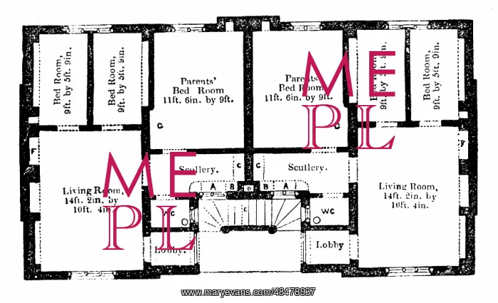 : Ground plan of Prince Albert's model dwellings : Ground plan of Prince Albert's model dwellings