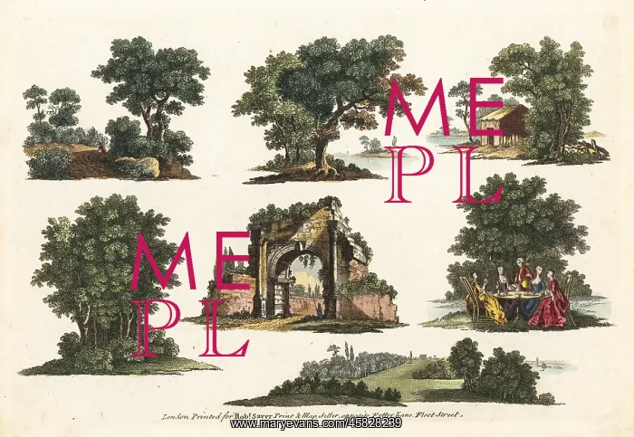 : Group of 18th century bucolic landscapes : Group of 18th century bucolic landscapes
