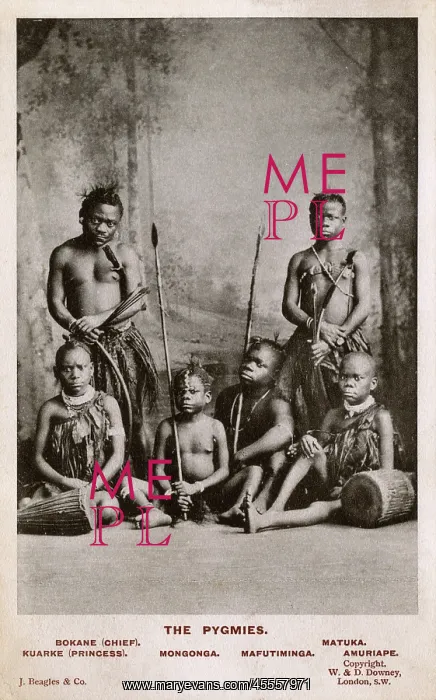 : Group of African Pygmies : Group of African Pygmies
