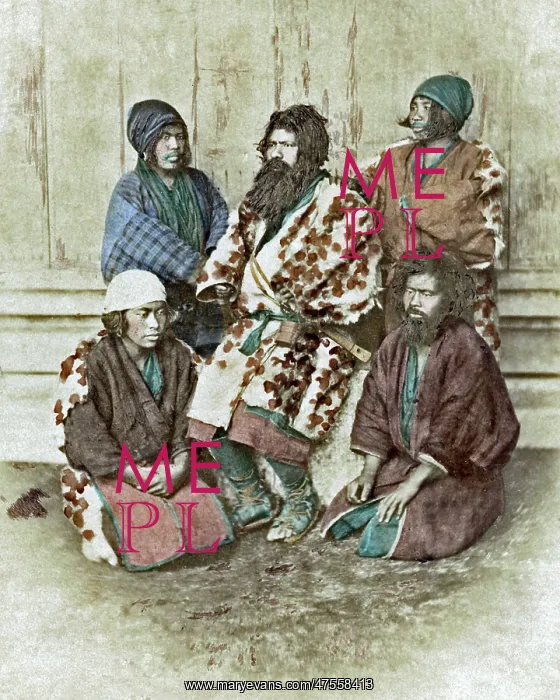  : Group of Ainu, Japan