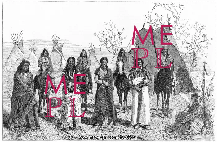 : Group of Bannock Indians, Shoshone Tribe, ? : Group of Bannock Indians, Shoshone Tribe, ?