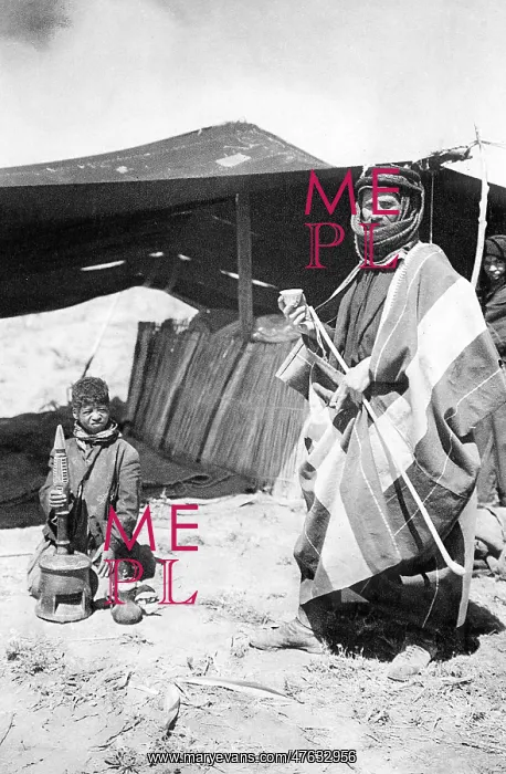 : Group of Bedouins with their tent, Holy Land : Group of Bedouins with their tent, Holy Land
