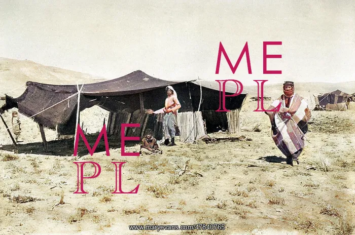 : Group of Bedouins with their tent, Holy Land : Group of Bedouins with their tent, Holy Land