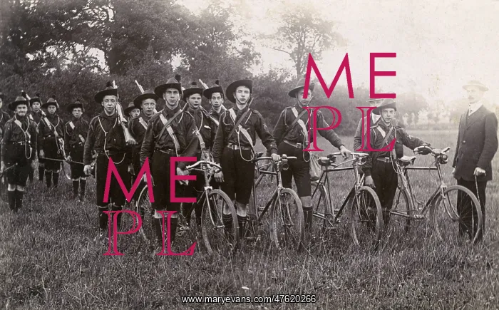 : Group of boy scouts, Cyclists Rifles Brigade : Group of boy scouts, Cyclists Rifles Brigade