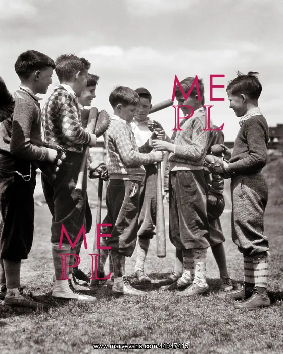 : Group of Boys Choosing up Sides with Hand Over : Group of Boys Choosing up Sides with Hand Over