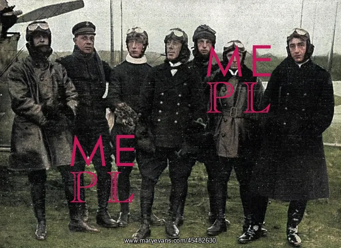 : Group of Brazilian airmen, 1918 : Group of Brazilian airmen, 1918