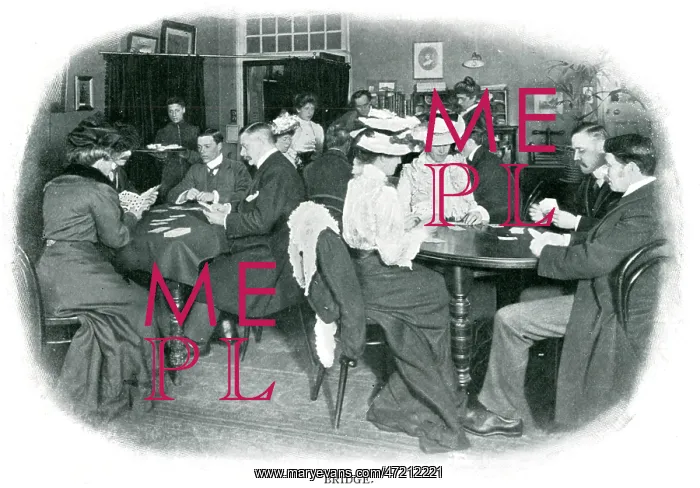 : Group of bridge players 1900 : Group of bridge players 1900