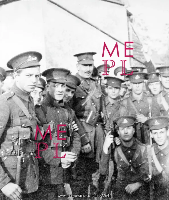 : Group of British soldiers, WW1 : Group of British soldiers, WW1