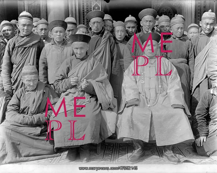 : A group of Buddhist men of various ages in Kashgar : A group of Buddhist men of various ages in Kashgar