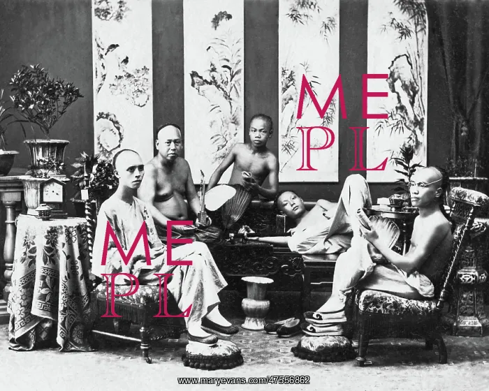 : Group of Chinese men and boys : Group of Chinese men and boys