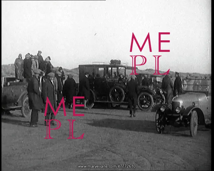 : A Group Of Civilians Watching Malcolm Campbell : A Group Of Civilians Watching Malcolm Campbell