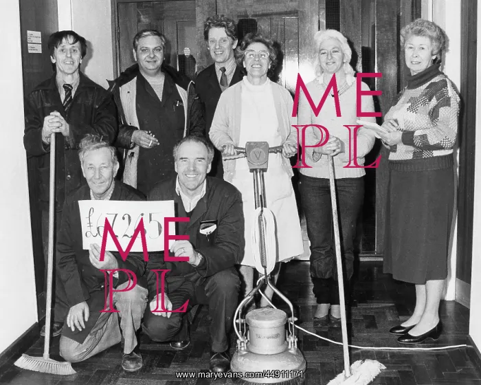  : Group of cleaners who won the football pools