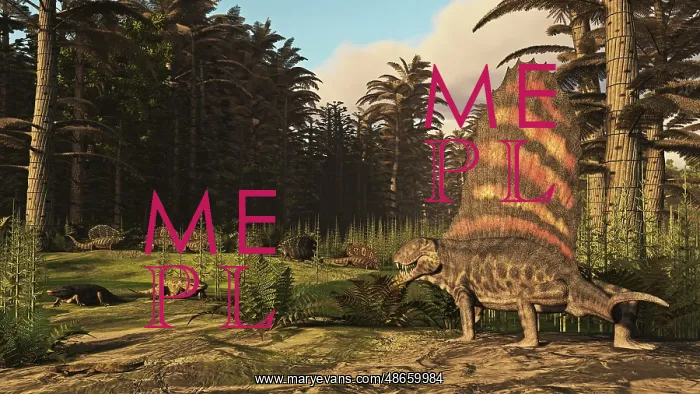 : A group of Dimetrodon's hunting in a Permian era environment : A group of Dimetrodon's hunting in a Permian era environment