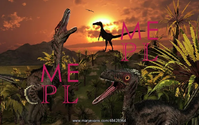 : A group of feathered carnivorous Velociraptors from the ? : A group of feathered carnivorous Velociraptors from the ?