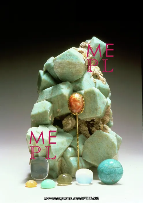 : A group of feldspar specimens : A group of feldspar specimens