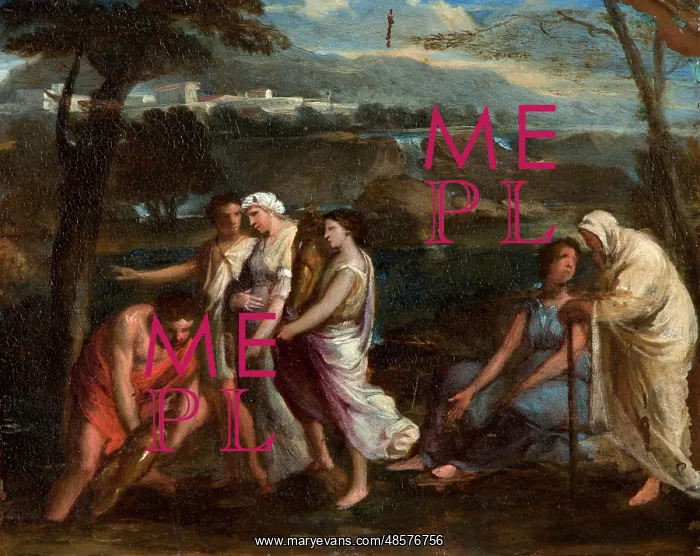 : Group of Three Figures Carrying a Statuette : Group of Three Figures Carrying a Statuette