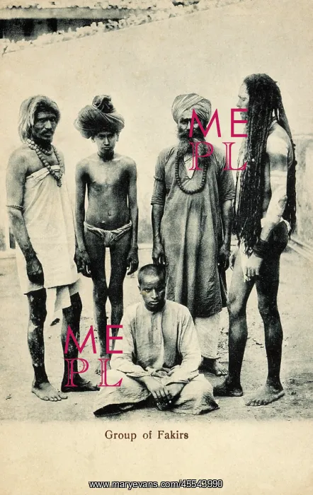 : A Group of Hindu Indian Fakirs : A Group of Hindu Indian Fakirs
