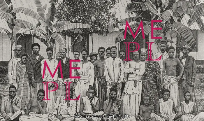: Group of indigenous Cabindas and Loangos : Group of indigenous Cabindas and Loangos