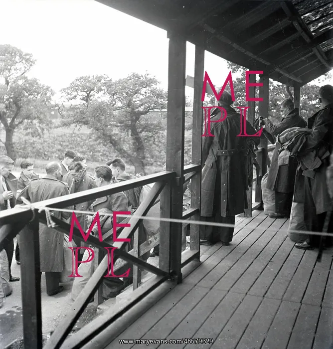 : Group of men setting off somewhere : Group of men setting off somewhere