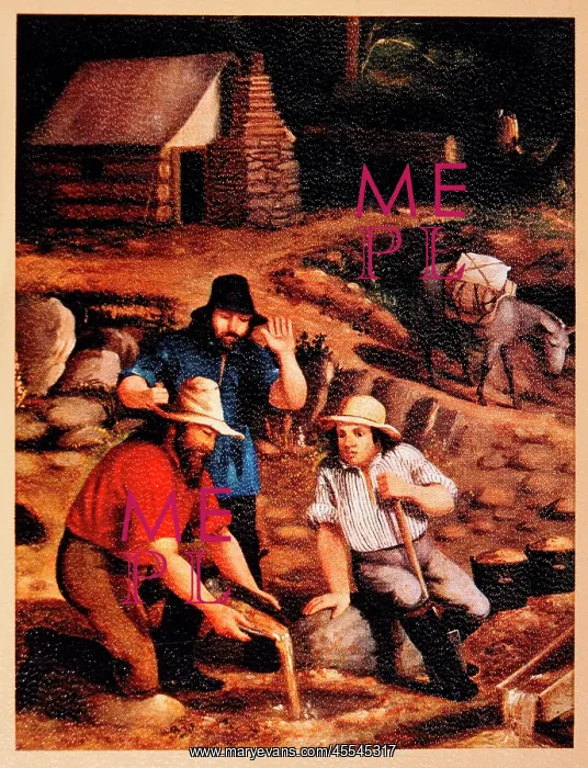  : Group of Miners Panning Gold