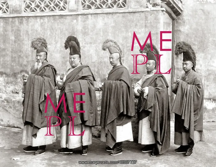  : Group of monks, China circa 1890