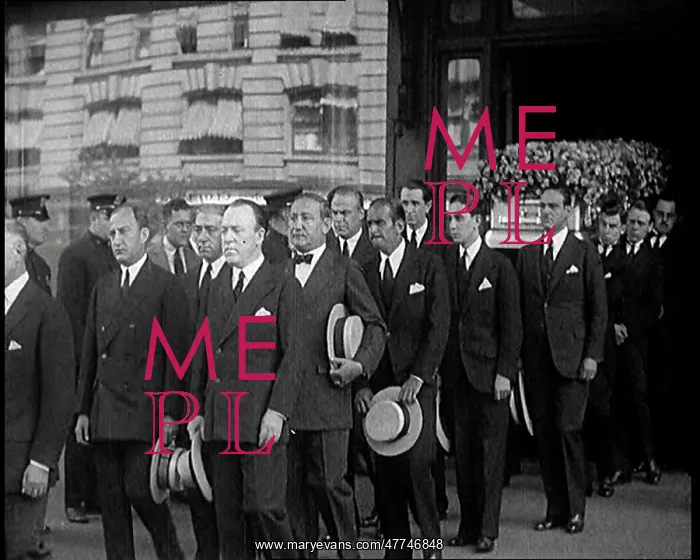 : A Group of Mourners Including the Actor Douglas : A Group of Mourners Including the Actor Douglas