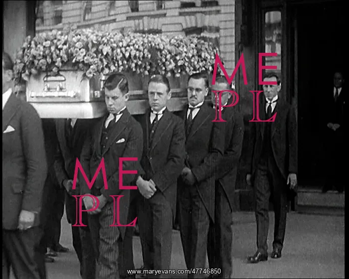 : A Group of Mourners Including the Actor Douglas : A Group of Mourners Including the Actor Douglas