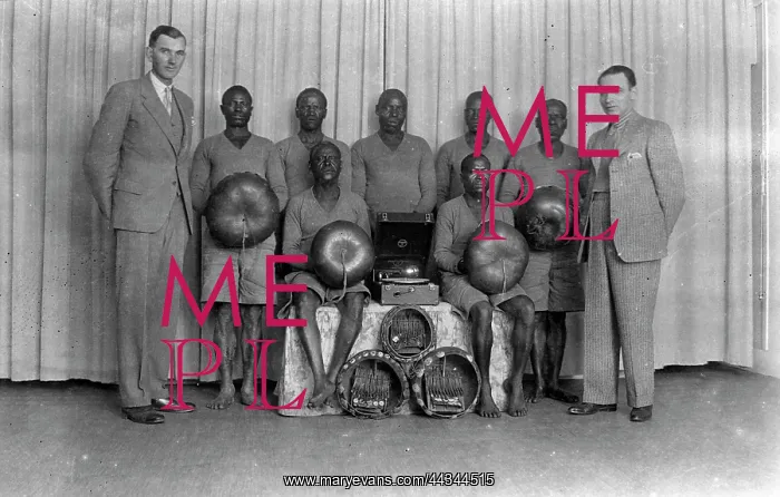 : The group of musicians that Hugh Tracey took either : The group of musicians that Hugh Tracey took either