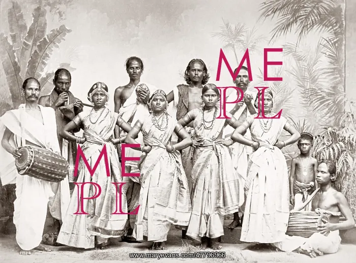  : Group of native dancers, Ceylon (Sri Lanka) c.1880's