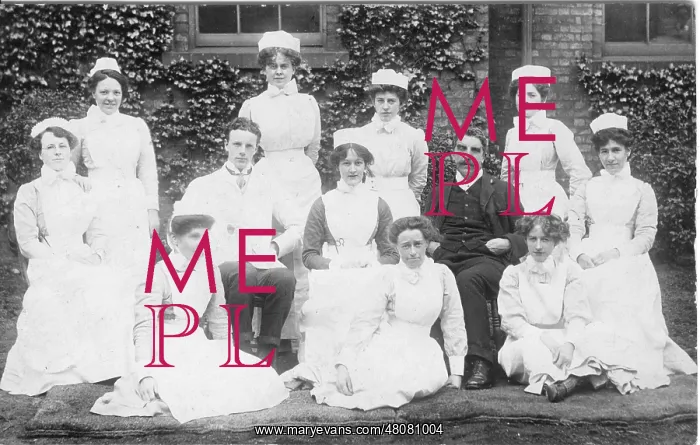 : Group of nurses with doctors at Didsbury : Group of nurses with doctors at Didsbury