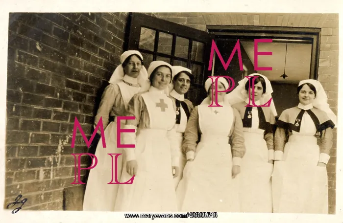 : Group of Nurses and Nuns in front of door : Group of Nurses and Nuns in front of door