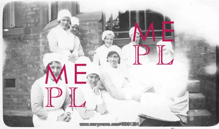 : Group of nurses outdoors : Group of nurses outdoors