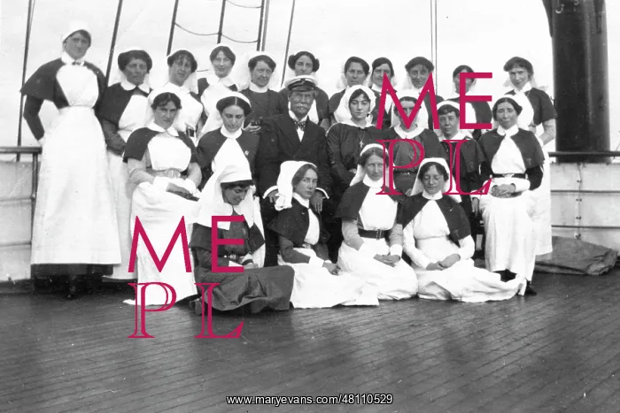 : Group of nurses on ship : Group of nurses on ship