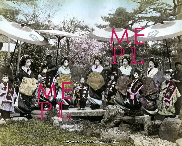 : Group of Oiran, Japan : Group of Oiran, Japan